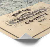 Kaart van Wabasha County, Minnesota Poster (Hoek)