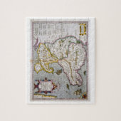 Kaart van Wales, gepubliceerd onder c.1630 (handge Legpuzzel (Verticaal)