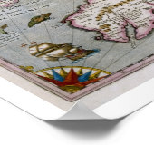 Kaart van Wales, gepubliceerd onder c.1630 (handge Poster (Hoek)