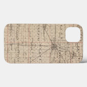Kaart van Warren County, Abingdon Case-Mate iPhone Case (Achterkant (horizontaal))