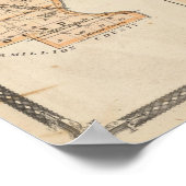 Kaart van Warren County met Plan West-Libanon Poster (Hoek)