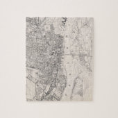 kaart van Warschau Polen (1836) Legpuzzel (Verticaal)