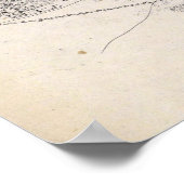  kaart van Warschau Polen (1836) Poster (Hoek)