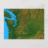 Kaart van Washington (Voorkant)