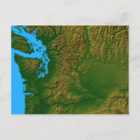 Kaart van Washington