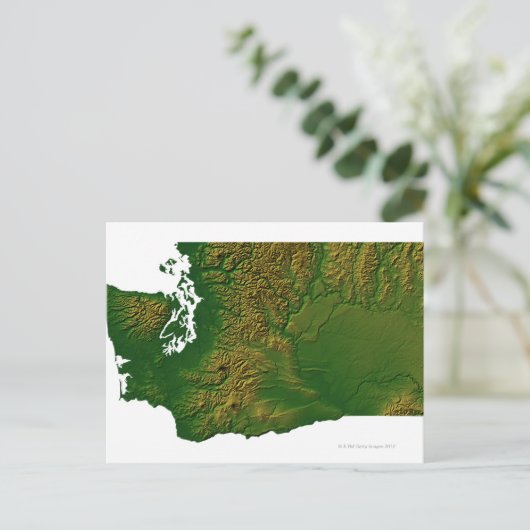 Kaart van Washington 3 (Staand voorkant)