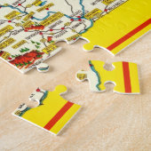 Kaart van Washington Briefkaart Jigsaw Puzzle Legpuzzel (Zijkant)