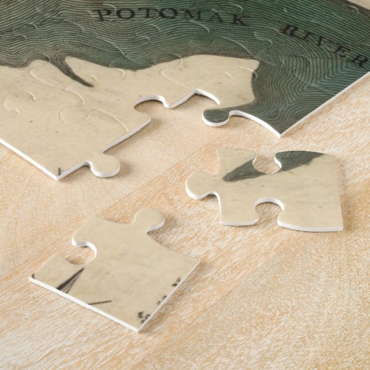  Kaart van Washington D.C. (1793) Legpuzzel (Zijkant)