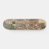 Kaart van Washington D.C. (1793) Skateboard (Horizontaal)