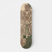 Kaart van Washington D.C. (1793) Skateboard (Voorkant)