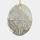  Kaart van Washington D.C. (1794) Keramisch Ornament (Rechts)