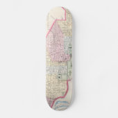  Kaart van Washington D.C. (1864) Skateboard (Voorkant)