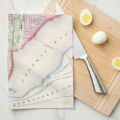  Kaart van Washington D.C. (1864) Theedoek (Quarter Fold)