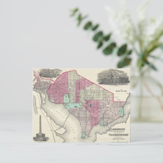  Kaart van Washington D.C. (1866) (Staand voorkant)