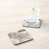  Kaart van Washington D.C. (1866) Bier Onderzetter (Rechterzijde)