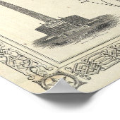  Kaart van Washington D.C. (1866) Poster (Hoek)