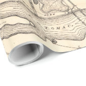  Kaart van Washington D.C. (1900) Cadeaupapier (Rol Hoek)