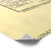 Kaart van Washington D.C. (1909) Poster (Hoek)