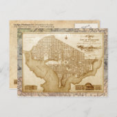 kaart van Washington D.C. (ca. 1818) (Voorkant / Achterkant)