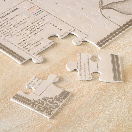  kaart van Washington DC (1876) Legpuzzel (Zijkant)