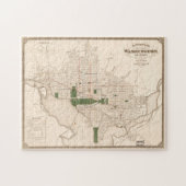  kaart van Washington DC (1876) Legpuzzel (Horizontaal)