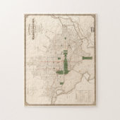  kaart van Washington DC (1876) Legpuzzel (Verticaal)