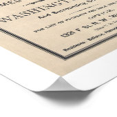 Kaart van Washington DC-onderzeeërs door Clements Poster (Hoek)