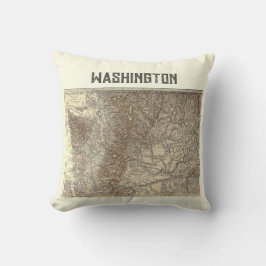 kaart van Washington Pillow Kussen