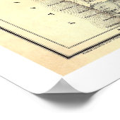 Kaart van Washington Territory door JK Gill 1878 Poster (Hoek)