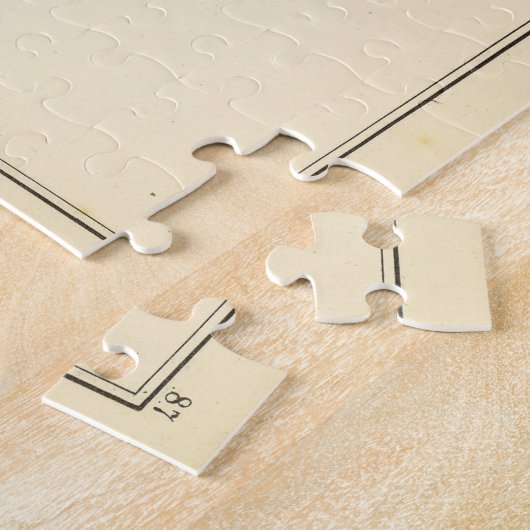 kaart van Waterbury CT (1893) Legpuzzel (Zijkant)