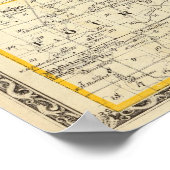 Kaart van Wayne County Poster (Hoek)