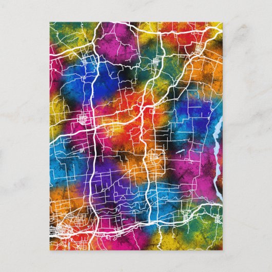 Kaart van Weinan China (Voorkant)