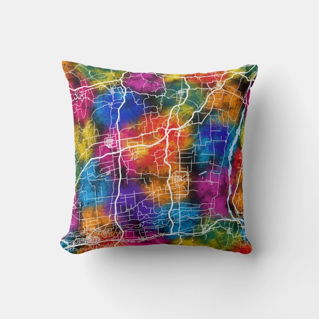 Kaart van Weinan China Kussen (Voorkant)