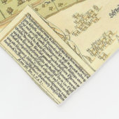  kaart van Wenen (1547) Fleece Deken (Hoek)