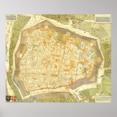  kaart van Wenen (1547) Poster (Voorkant)