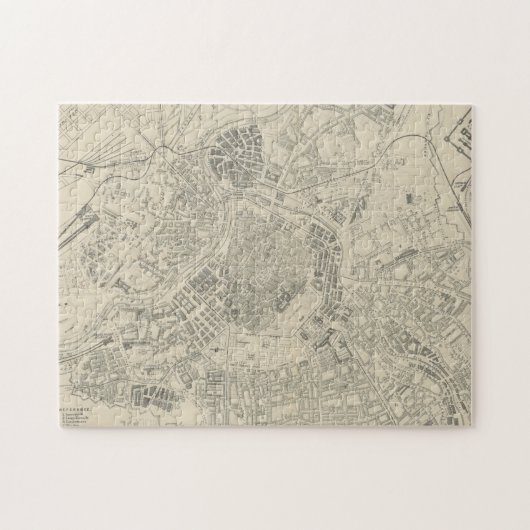 kaart van Wenen (1877) Legpuzzel (Horizontaal)