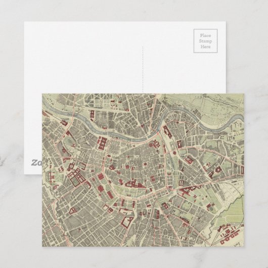  kaart van Wenen (1883) (Voorkant / Achterkant)