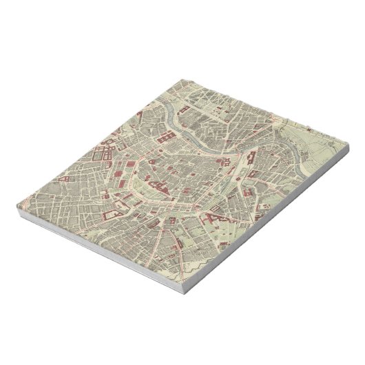  kaart van Wenen (1883) Notitieblok (Linkerzijde)