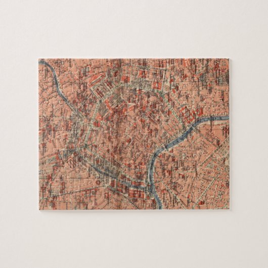  kaart van Wenen (1920) Legpuzzel (Horizontaal)