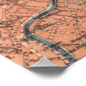  kaart van Wenen (1920) Poster (Hoek)