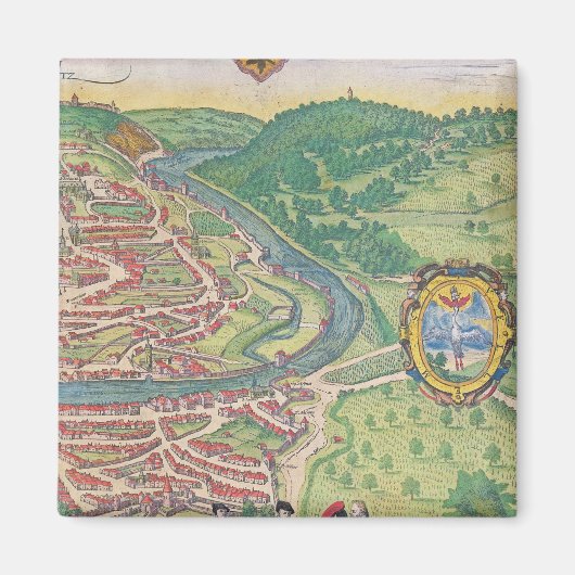 Kaart van Wenen Magneet (Voorkant)