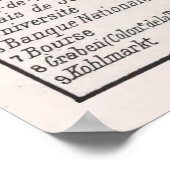  kaart van Wenen Oostenrijk (1900) Poster (Hoek)