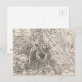 kaart van Wenen Oostenrijk (1906) (Voorkant / Achterkant)