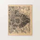  kaart van Wenen Oostenrijk (1907) Legpuzzel (Verticaal)