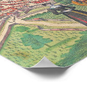 Kaart van Wenen Poster (Hoek)