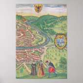 Kaart van Wenen Poster (Voorkant)