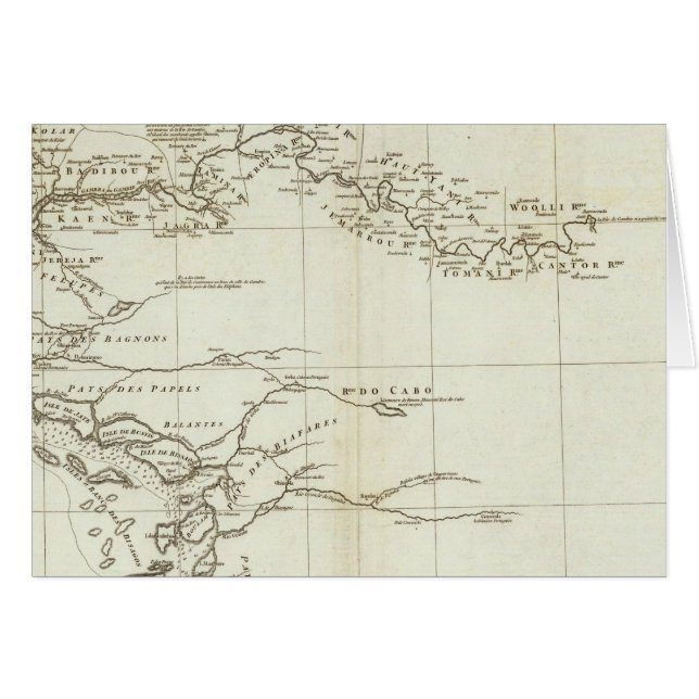 Kaart van West-Afrika (Voorkant Horizontaal)