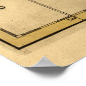  kaart van West-Afrika (1742) Poster (Hoek)