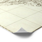 Kaart van West-Afrika Poster (Hoek)