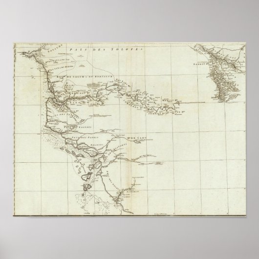 Kaart van West-Afrika Poster (Voorkant)